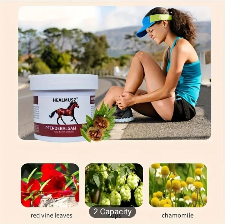 8.45/16.91oz Horse Balm Chestnut Extra Heating Massage Gel.