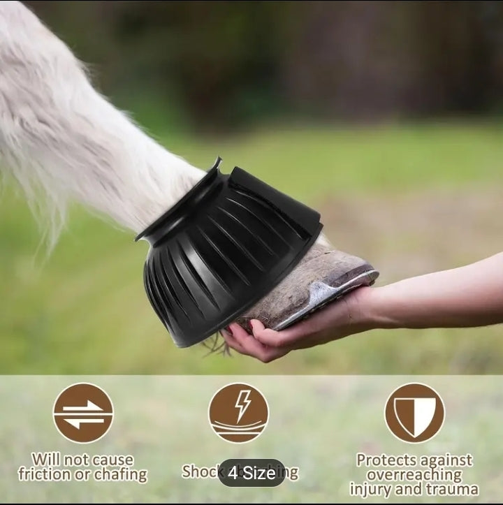 Comfort-Fit Rubber Bell Boots for Horses.